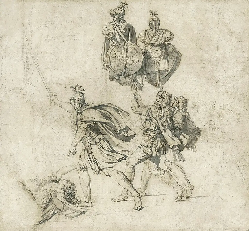 Jacques Louis David Drawings in Detail